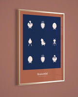 Brainchild – Poster – Design icons – Blue
