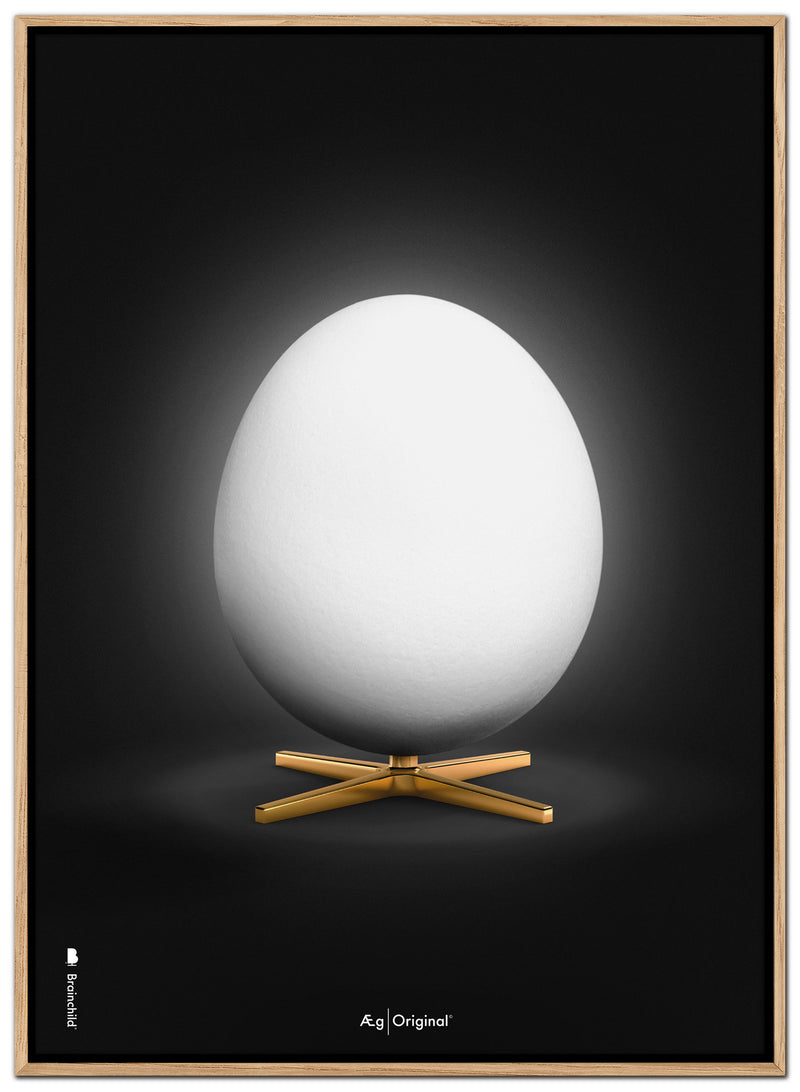 Brainchild – Canvas Print – Classic – Black - White Egg