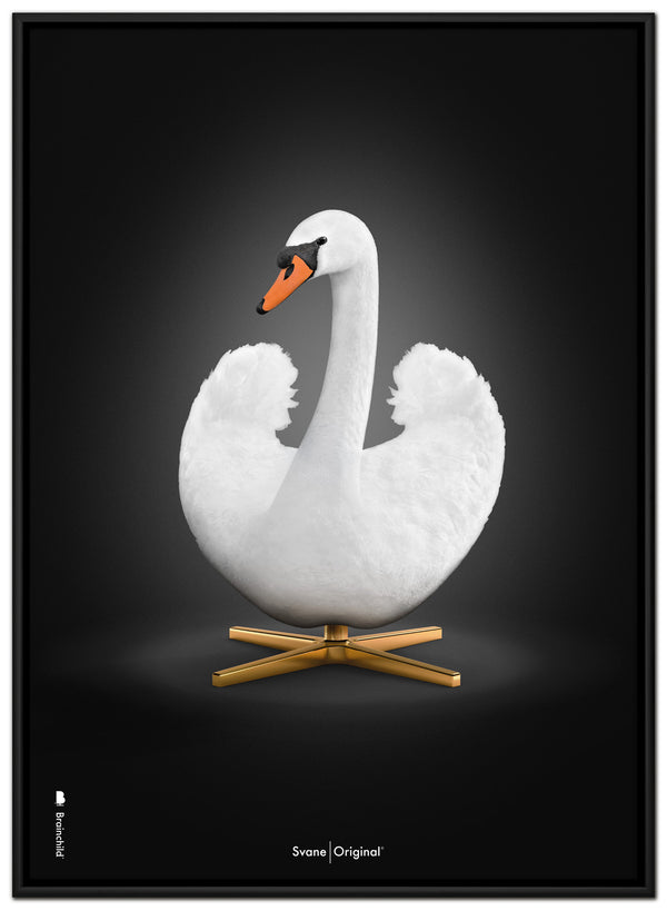 Brainchild – Canvas Print – Classic – Black - White Swan