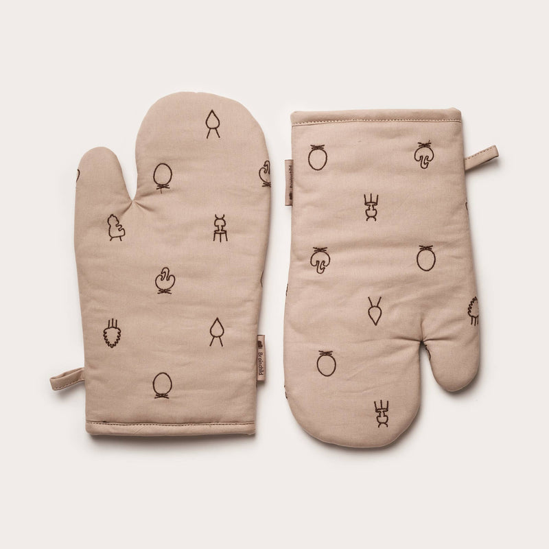 Brainchild - Kitchen Textiles - Oven Mitt - Brown