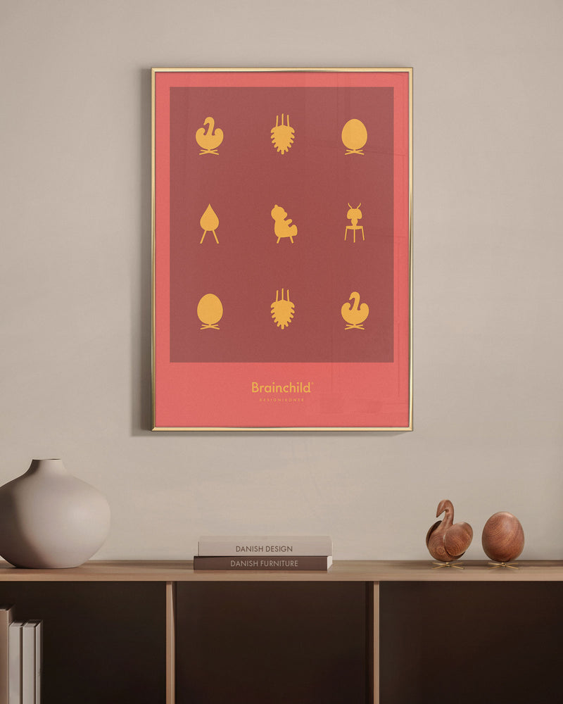 Brainchild – Poster – Design icons – Red