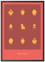 Brainchild – Poster – Design icons – Red