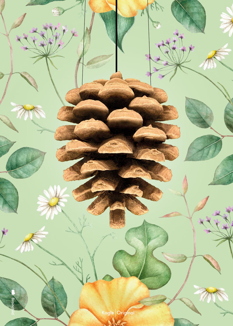Brainchild - Poster - Flora - Green - Pine Cone