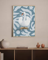 Brainchild - Poster - Flora - Blue - Swan