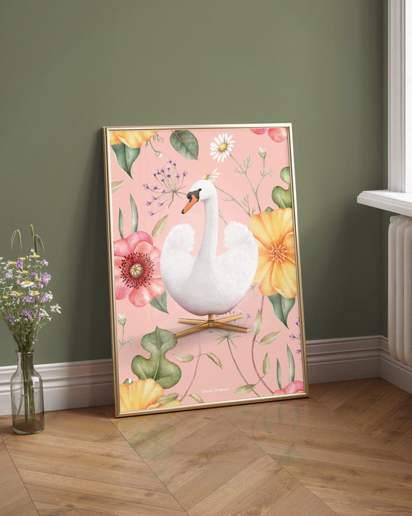 Brainchild - Poster - Flora - Pink - Swan
