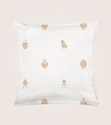 Brainchild – Pillowcases – 2 pcs. – Design Icons – White – Sand-colored