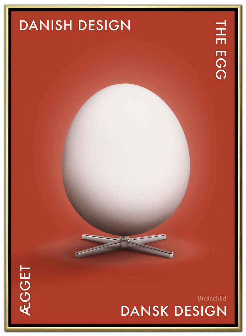 Brainchild – Canvas Print – Danish Design – Red – Egg