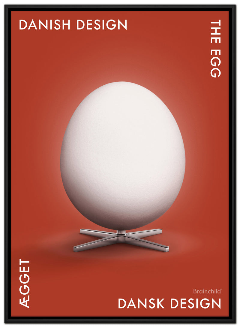 Brainchild – Canvas Print – Danish Design – Red – Egg