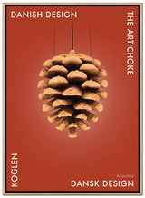 Brainchild – Canvas Print – Danish Design – Red – Pine Cone