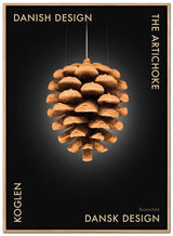 Brainchild – Canvas Print – Danish Design – Black – Pine Cone