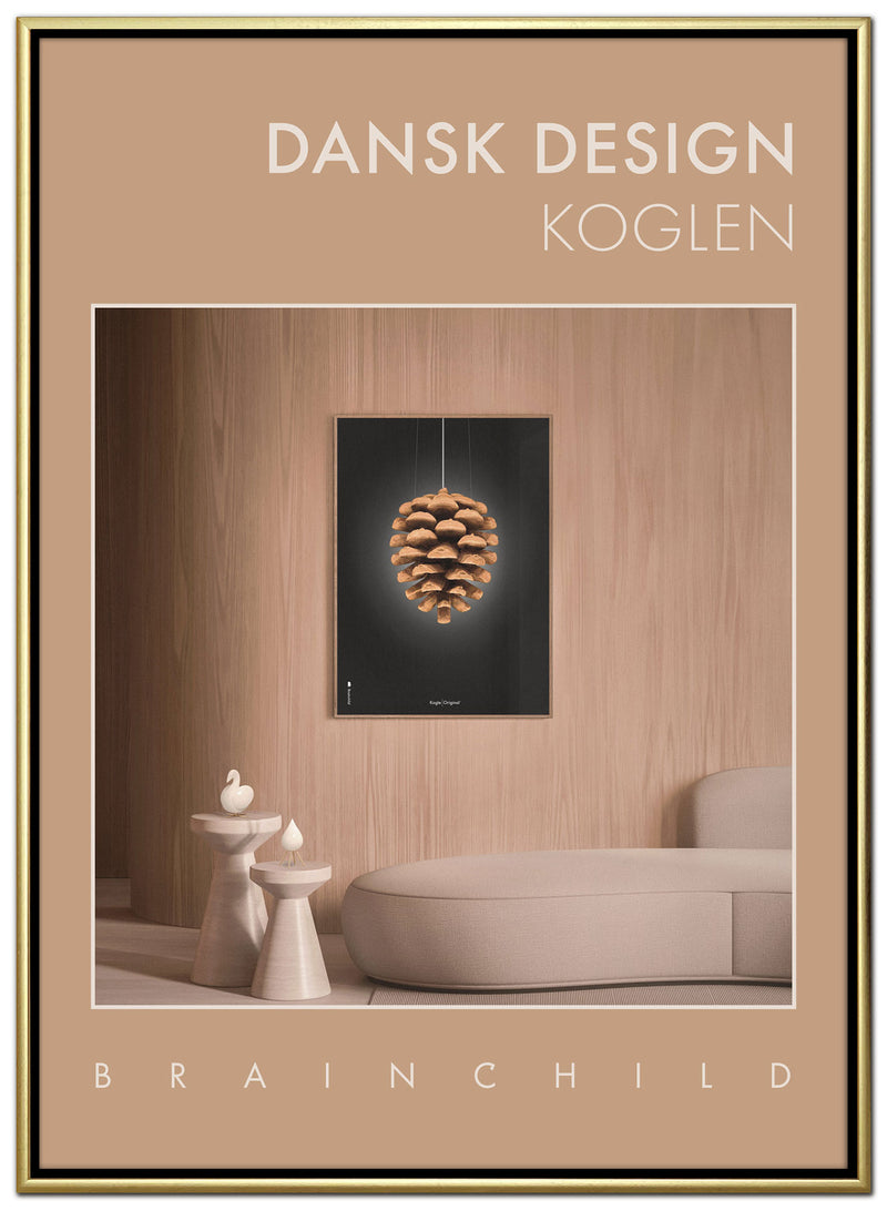 Brainchild – Canvas Print – Danish Design – Room – Brown – Pine Cone