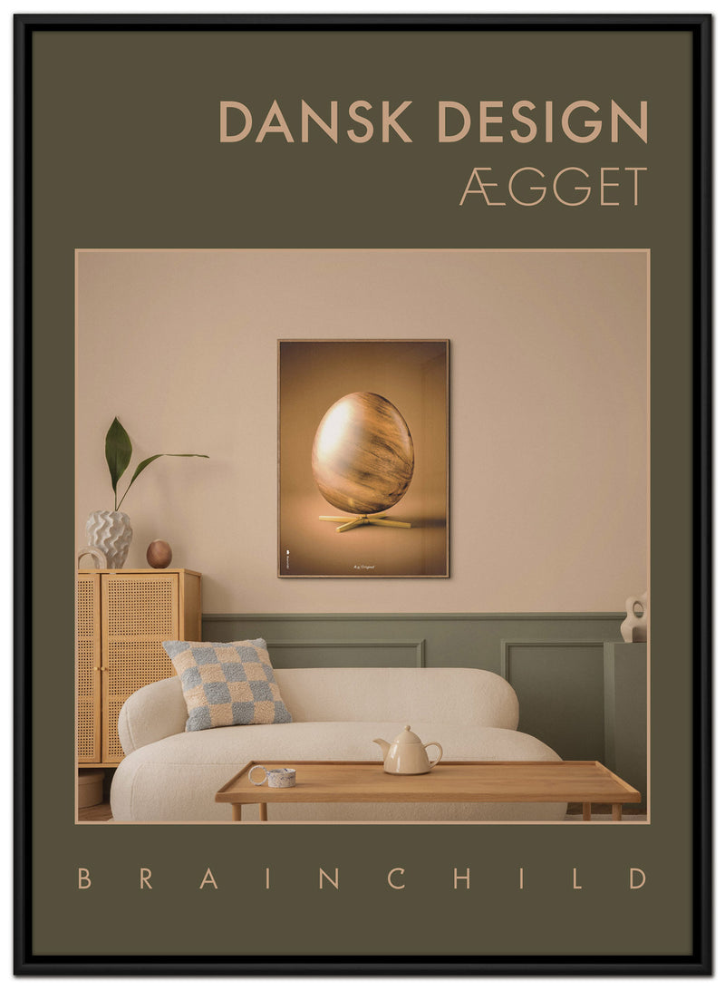Brainchild – Canvas Print – Danish Design – Room – Green – Egg