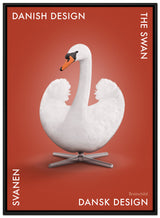 Brainchild – Canvas Print – Danish Design – Red – Swan