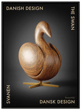 Brainchild – Canvas Print – Danish Design – Black – The Swan Figurine