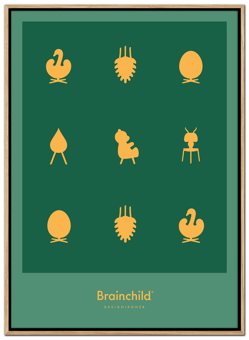 Brainchild – Canvas Print – Design icons – Green
