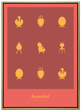 Brainchild – Canvas Print – Design icons – Red