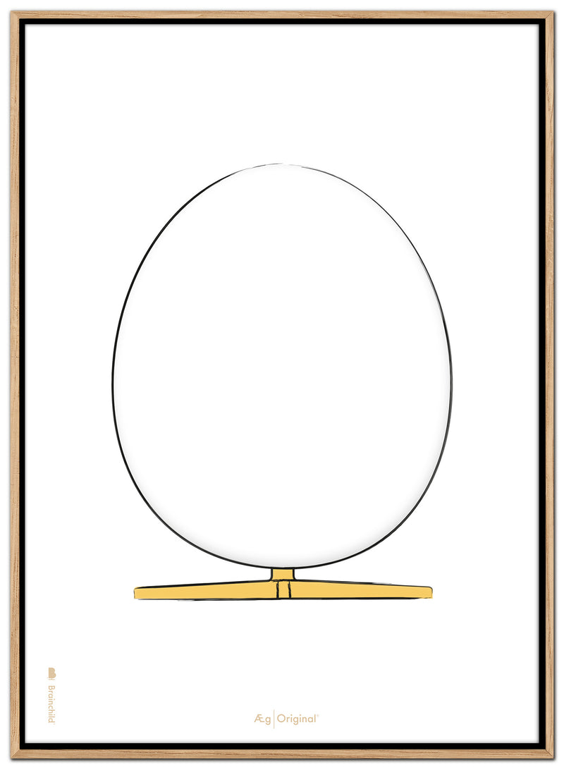 Brainchild – Canvas Print – Design Sketch – White – Egg