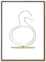 Brainchild – Canvas Print – Design Sketch – White – Swan