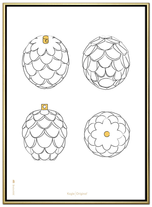 Brainchild - Canvas Print - Design Sketches - White - Pinecone