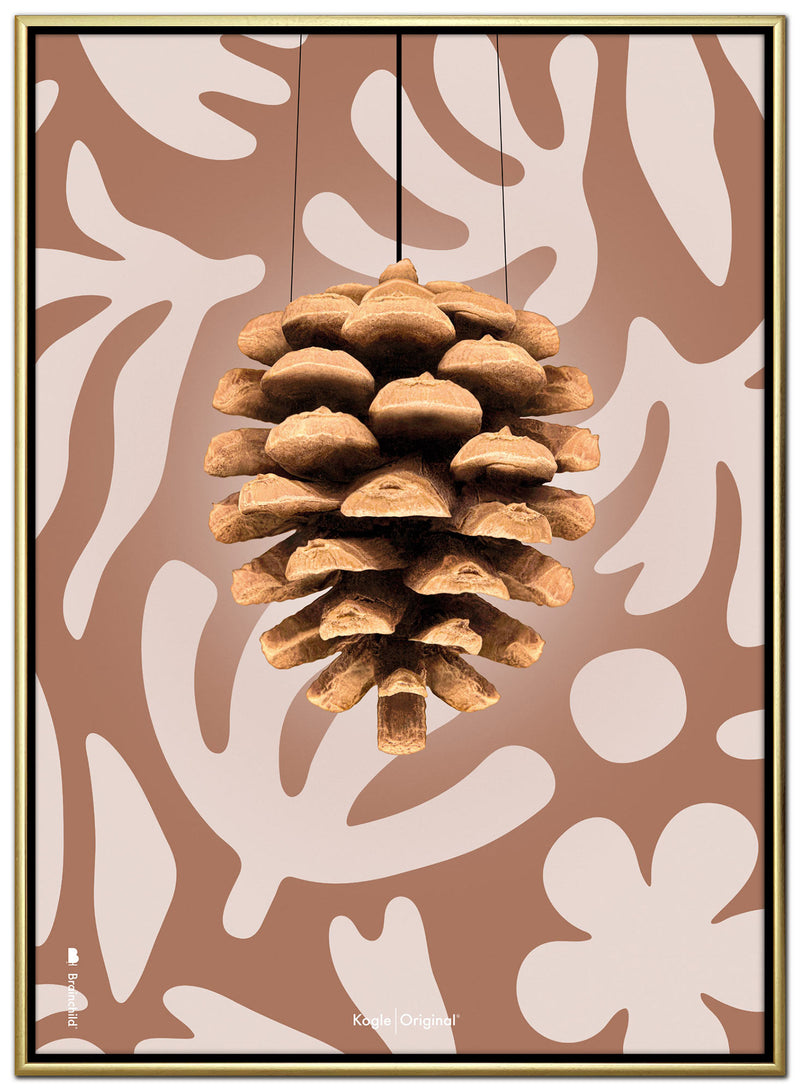 Brainchild – Canvas Print – Flora – Brown - Pine Cone