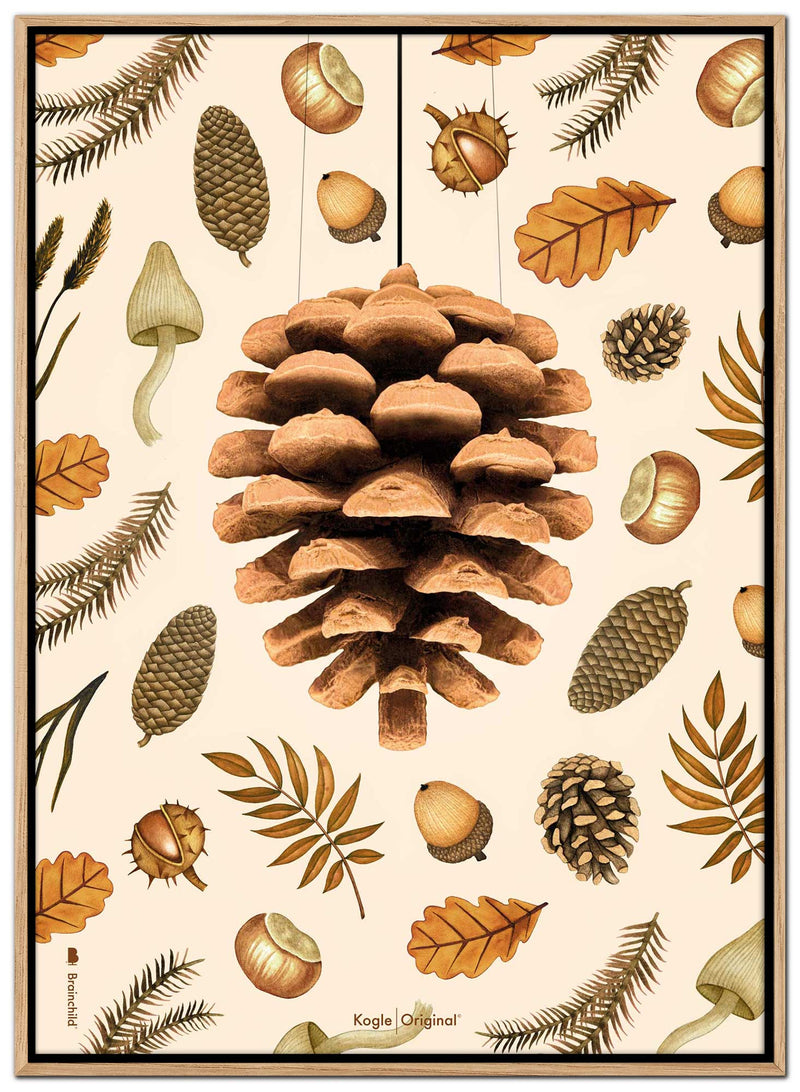 Brainchild – Canvas Print – Flora – Sand-colored - Pine Cone