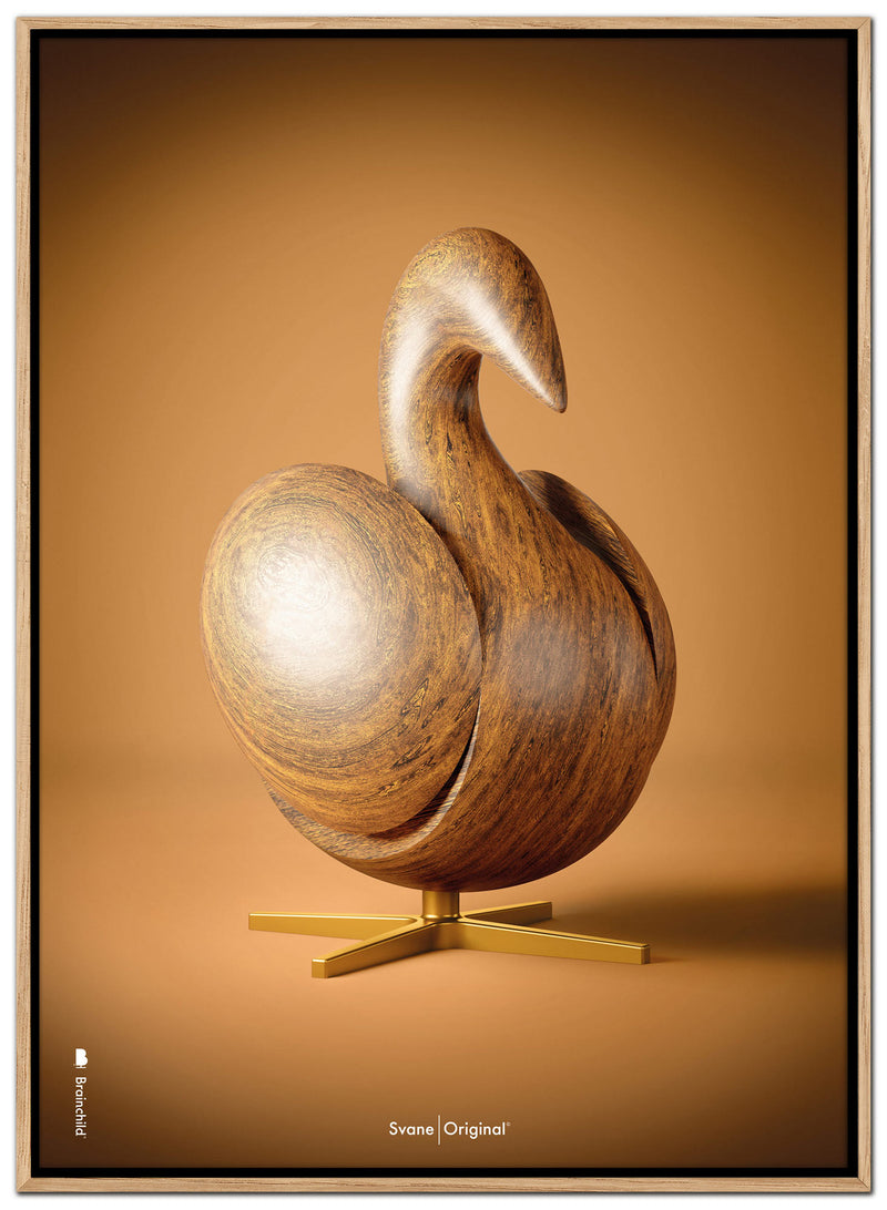 Brainchild – Canvas Print – Classic – Brown – Swan Figurine