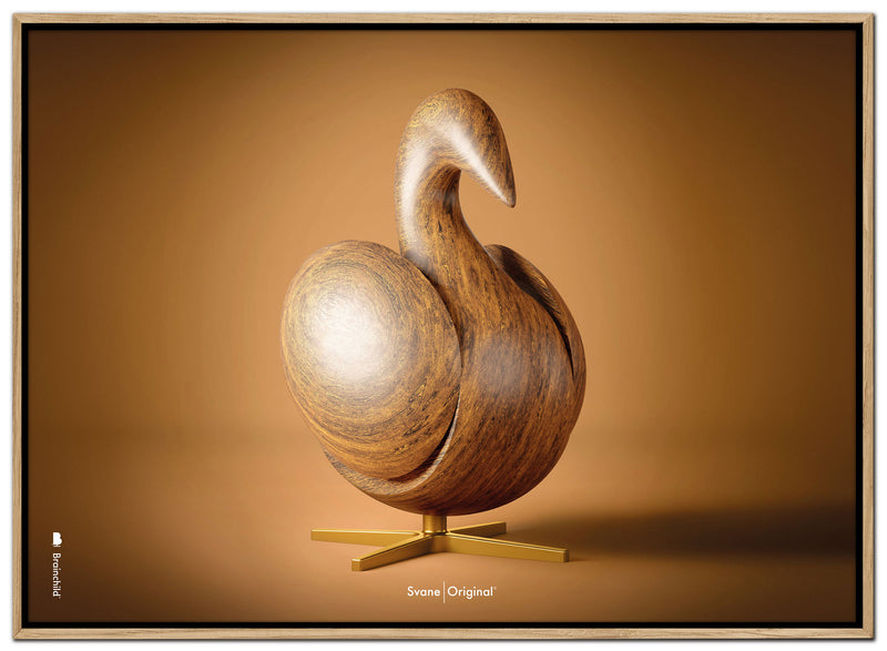 Brainchild – Canvas Print – Classic – Brown – Swan Figurine - Cross-format