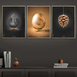 Brainchild, Ægget, Koglen og Svanen plakater
