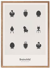 Brainchild – Poster – Design icons – Light grey