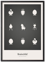 Brainchild – Poster – Design icons – Dark grey