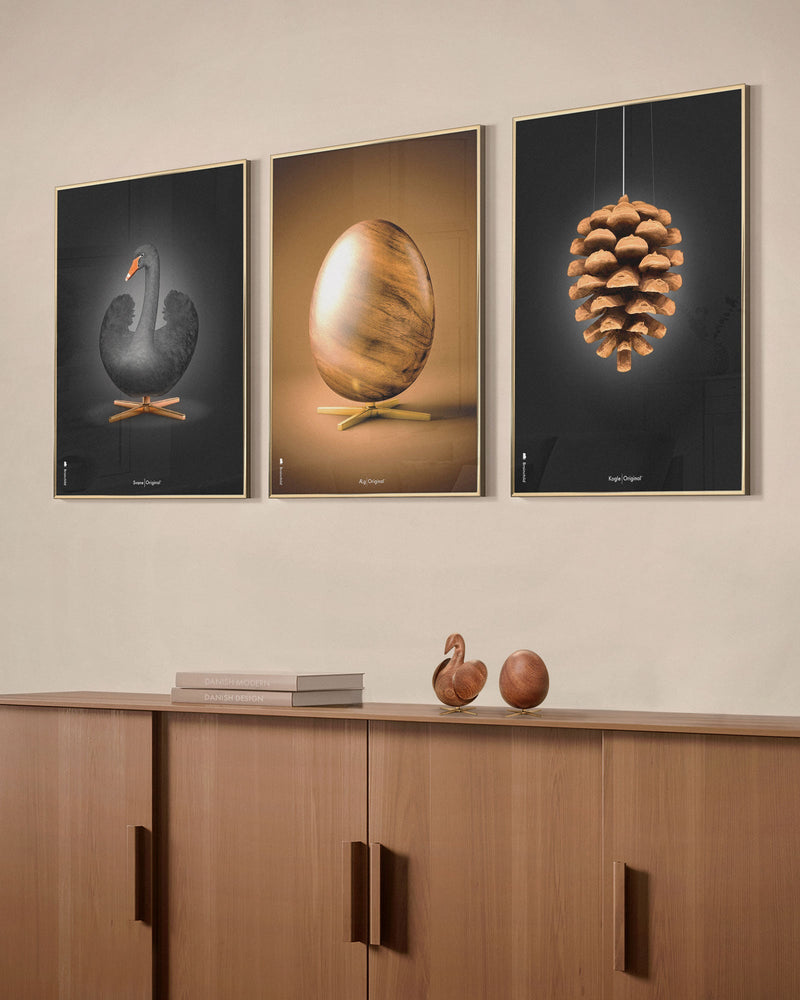 Brainchild plakat med Æg, Kogle og Svane