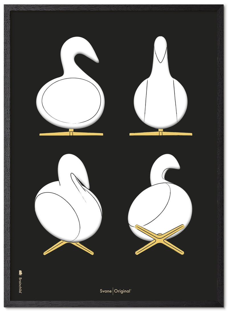 Brainchild - Poster - Design Sketches - Black - Swan