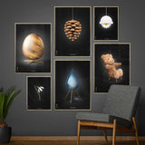 Brainchild billedvæg plakater med Ægget, Koglen og Svanen