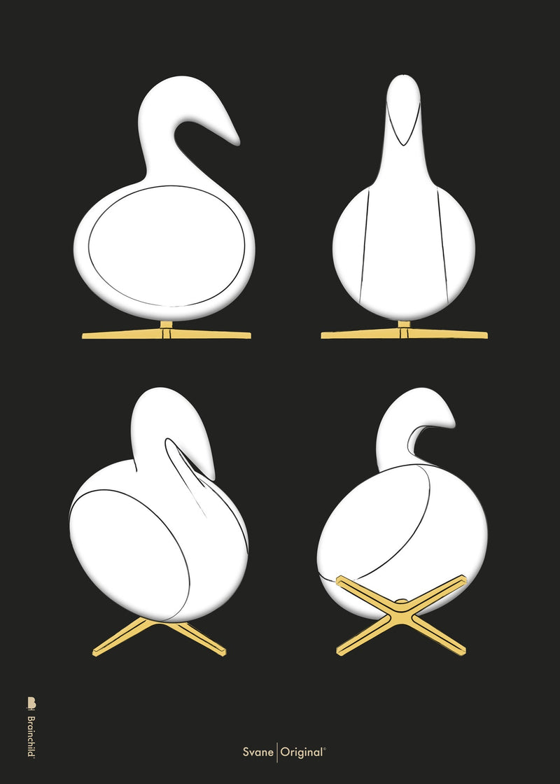 Brainchild - Poster - Design Sketches - Black - Swan