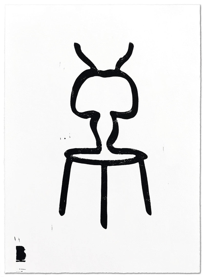 Brainchild – Poster – Linocut Print – Ant
