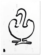 Brainchild – Poster – Linocut Print – Swan